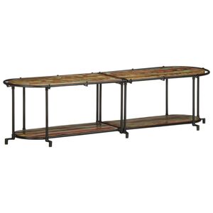 vidaXL TV-taso 160x42x40 cm kierr&auml;tetty t&auml;ysi puu