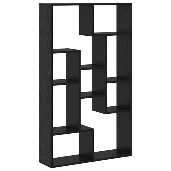 vidaXL Kirjahylly Musta tammi. 70 x 20 x 102.5 cm Tekninen puu