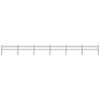 vidaXL Puutarha-aita kaarella ter&auml;st&auml; 1005x60 cm musta