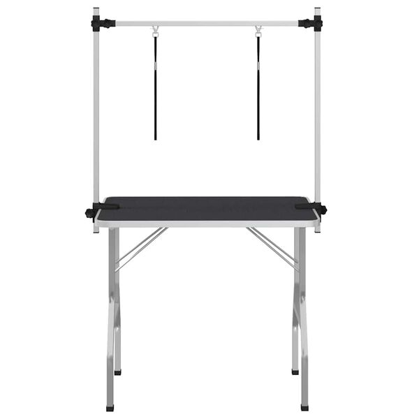 vidaXL Kylpy-/trimmausp&ouml;yt&auml; lemmikeille S&auml;&auml;dett&auml;v&auml; 2 silmukkaa