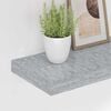 vidaXL Kelluvat sein&auml;hyllyt 4 kpl betoninharmaa 120x23,5x3,8 cm MDF