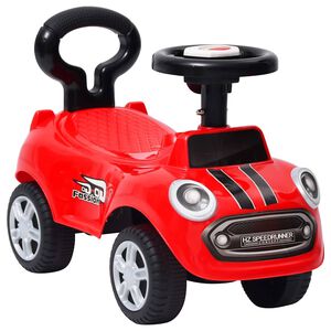 vidaXL Potkuauto punainen
