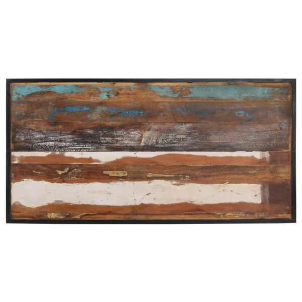 vidaXL Ruokapöytä 140 cm kierrätetty täyspuu