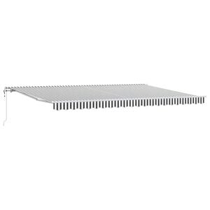 vidaXL Automaattimarkiisi antrasiitti/valkoinen 500x300 cm