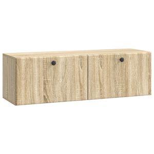 vidaXL Sein&auml;lle asennettava TV-kaappi 98 x 31 x 30 cm Sonoma-tammi
