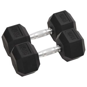 vidaXL K&auml;sipainot 2 kpl 10 kg kokonaan valurautaa