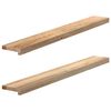 vidaXL Ikkunalaudat 2 kpl k&auml;sittelem&auml;tt&ouml;m&auml;t 120x15x2 cm massiivipuu tammi
