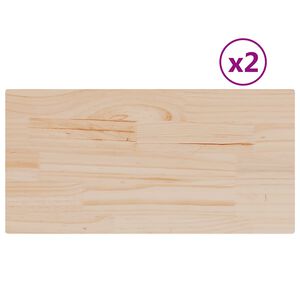 vidaXL P&ouml;yt&auml;levyt 2 kpl 80x40x2,5 cm suorakaide t&auml;ysi m&auml;nty