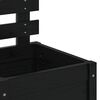 vidaXL Kukkalaatikko telineell&auml; musta 39x39,5x114 cm t&auml;ysi m&auml;nty
