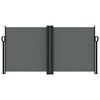 vidaXL Sis&auml;&auml;nvedett&auml;v&auml; sivumarkiisi 120x600 cm antrasiitti