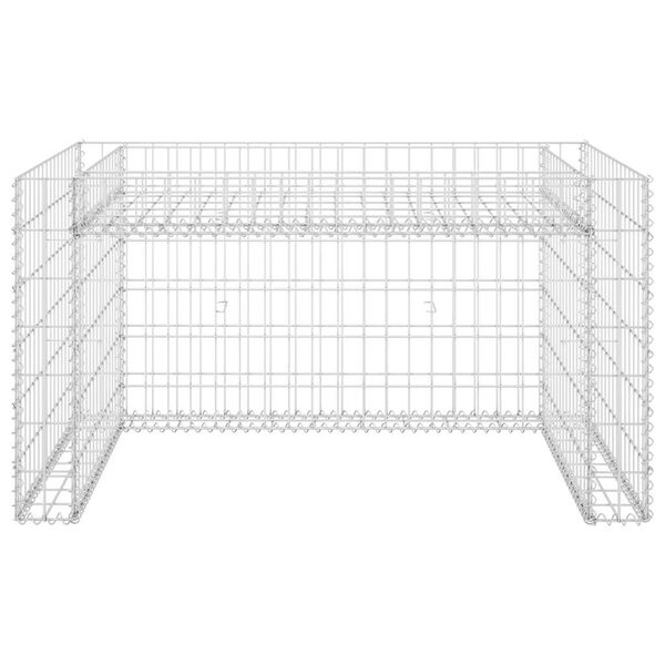 vidaXL Ruoholeikkurin katos korotettu alusta 110x80x60 cm ter&auml;slanka