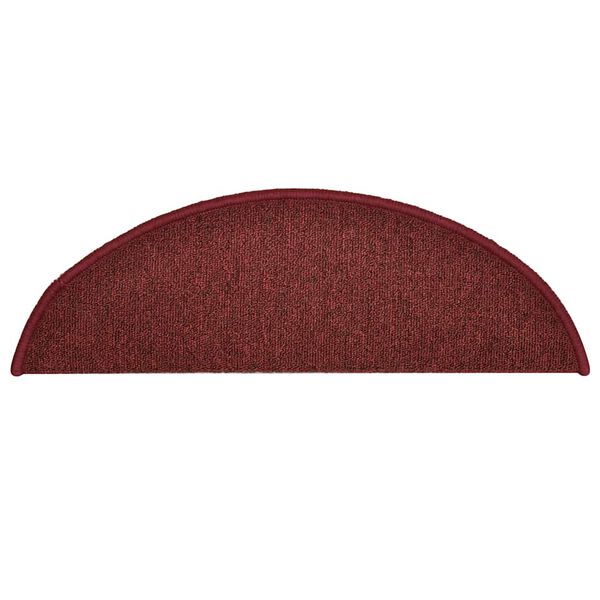 vidaXL Porrasmatot 30 kpl 56x17x3 cm viininpunainen puolipy&ouml;re&auml;