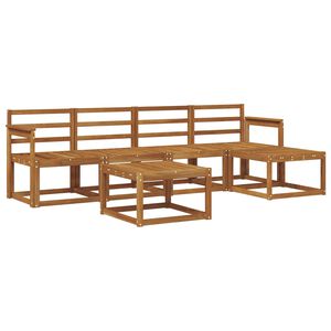 vidaXL Ulkosohvakokoelma 6 pcs Luonnollinen