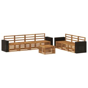 vidaXL Sohvasarjat 8 pcs Tihe&auml; akasiapuu