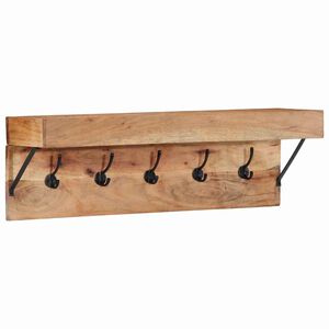 vidaXL Takkihylly Ruskea 73 x 19 x 23 cm T&auml;ysi Akaasiapuu
