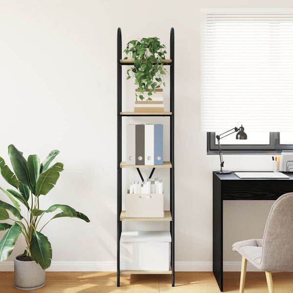 vidaXL Kirjahylly Sonoman tammi 40 x 30 x 183 cm Tekninen puu