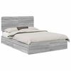 vidaXL S&auml;ilytyss&auml;nky p&auml;&auml;tyll&auml; Harmaa Sonoma 5FT King Size Tekninen puu