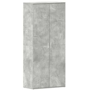 vidaXL Kenk&auml;kaappi 80 x 39 x 178 cm Tekninen puu Betoni Harmaa