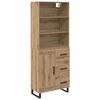vidaXL Korkea kaappi 2 pcs Artisan tammi 69,5 x 34 x 180 cm