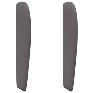 vidaXL P&auml;&auml;tykorva Harmaa 80 x 23 x 6 cm Polyvinyylikloridi