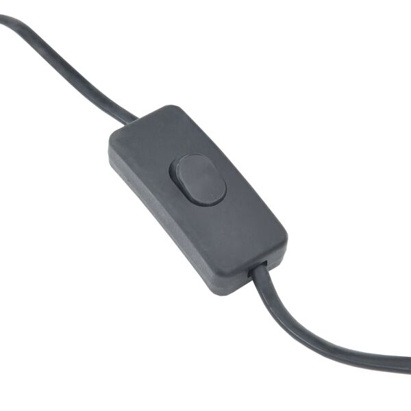 vidaXL Lattiavalaisin paju musta 61 cm E27