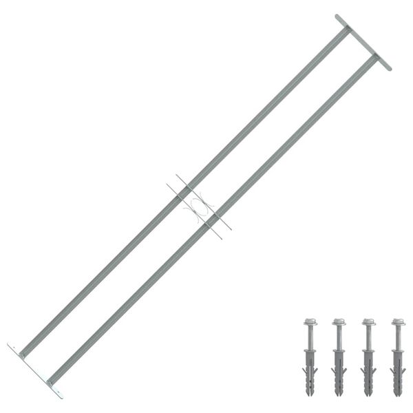S&auml;&auml;dett&auml;v&auml; Ikkunan Turvaristikko 2:lla Poikkitangolla 1000-1500 mm
