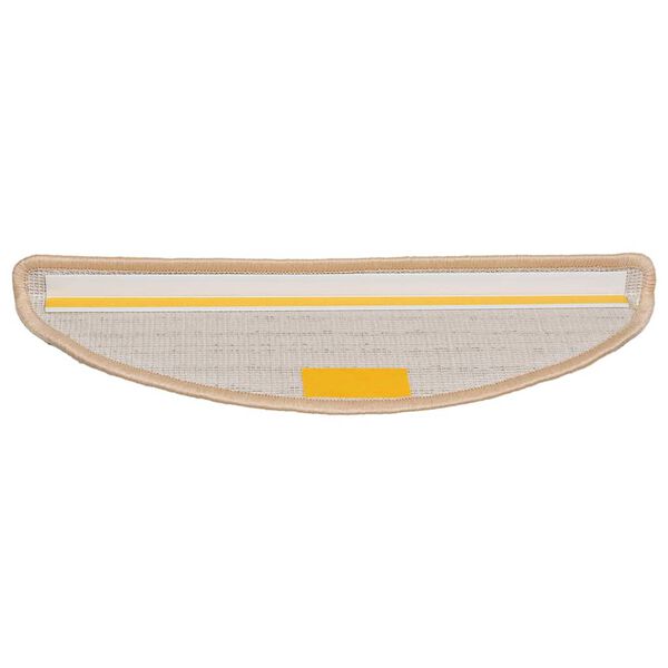 vidaXL Porrasmatot 30 kpl 56x17x3 cm Kermanv&auml;rinen Puolipy&ouml;re&auml;