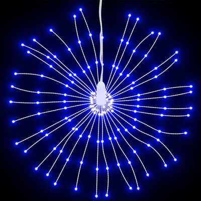 vidaXL Starburst jouluvalot 140 LED-valoa 8 kpl sininen 17 cm