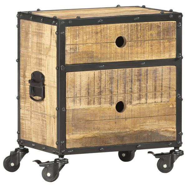 vidaXL Y&ouml;p&ouml;yt&auml; 40x30x50 cm karkea mangopuu