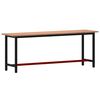 vidaXL Ty&ouml;penkki 220x55x81,5 cm t&auml;ysi py&ouml;kki ja metalli