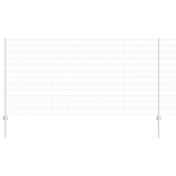 vidaXL Aita ja tolppa Hopea 1,2 x 25 m Ter&auml;s