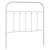vidaXL Metallinen vaihtop&auml;&auml;ty valkoinen 90 cm