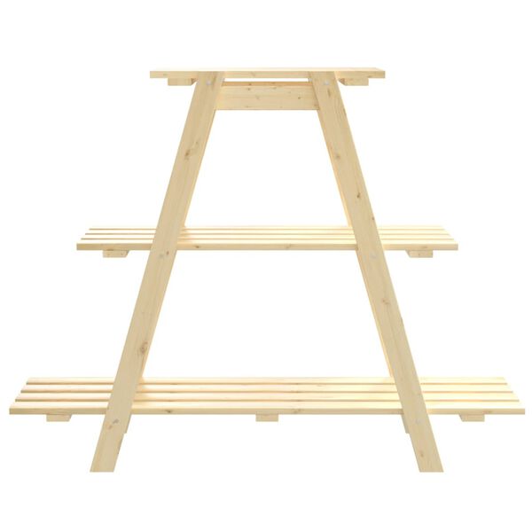 vidaXL Kukkateline 101x23x79 cm täysi mänty