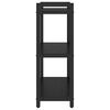 vidaXL Kirjahylly Musta tammi. 60 x 30 x 85 cm Tekninen puu