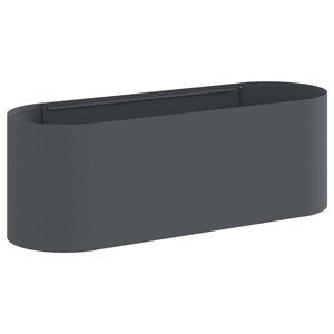 vidaXL Kohotettu Puutarhapes&auml; Antrasiitti 120 x 40 x 40 cm