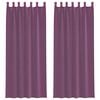 vidaXL Voile-verhot lenkeill&auml; 2 kpl violetti 140x260 cm