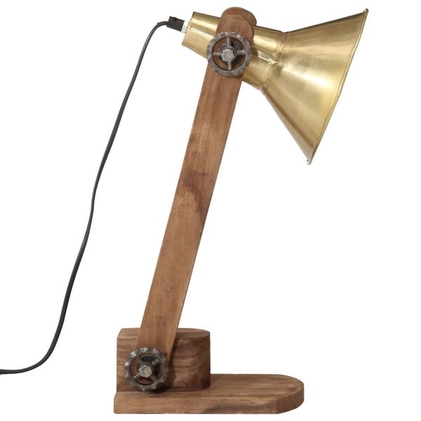 vidaXL P&ouml;yt&auml;valaisin 25 W antiikkimessinki 23x13x52 cm E27