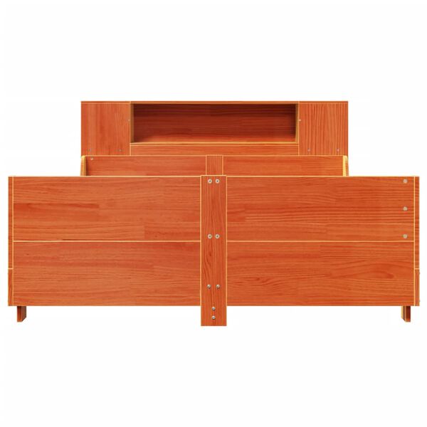 vidaXL S&auml;nky patjalla ilman vahanruskea 140x200 cm t&auml;ysi m&auml;nty