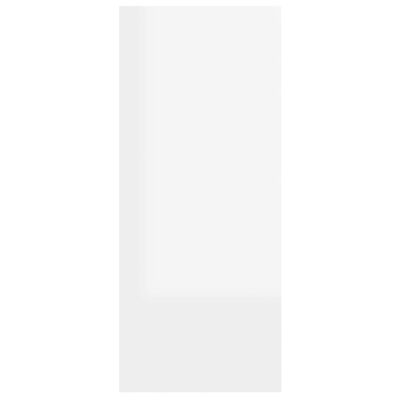vidaXL Kirjahylly/tilanjakaja korkeakiilto valkoinen 60x30x72 cm