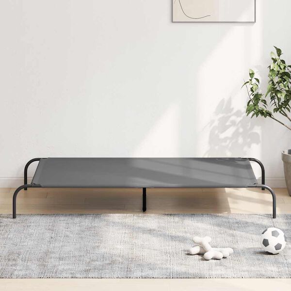 vidaXL Korotettu koirans&auml;nky harmaa 150x90x20 cm Oxford kangas ter&auml;s