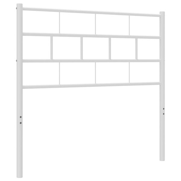 vidaXL Metallinen vaihtop&auml;&auml;ty valkoinen 75 cm