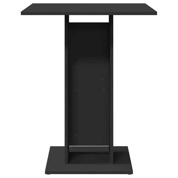 vidaXL Bistropöytä musta 60x60x75 cm tekninen puu