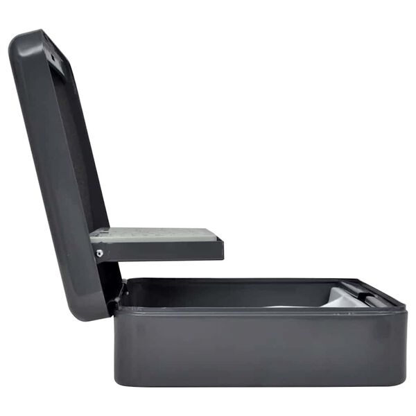 vidaXL Raha-Laatikko lukkoon Musta 30 x 24 x 9 cm Teräs