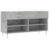 vidaXL Kenk&auml;penkki betoninharmaa 102x35x55 cm tekninen puu