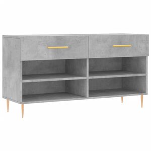 vidaXL Kenk&auml;penkki betoninharmaa 102x35x55 cm tekninen puu