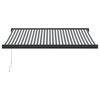 vidaXL Kelattava markiisi antrasiitti/valk. 3x2,5 m kangas/alumiini