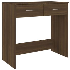 vidaXL Ty&ouml;p&ouml;yt&auml; ruskea tammi 80x40x75 cm tekninen puu