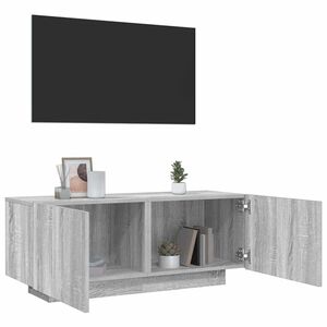 vidaXL TV-taso harmaa Sonoma 100x35x40 cm tekninen puu