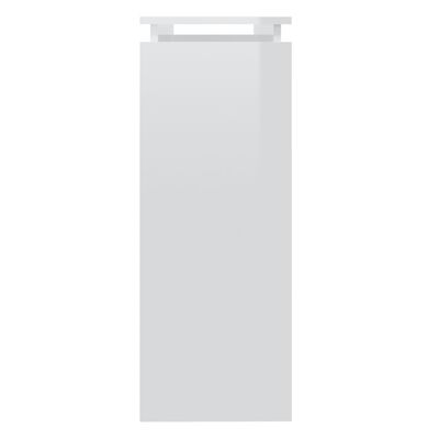 vidaXL Konsolipöytä korkeakiilto valkoinen 102x30x80 cm lastulevy