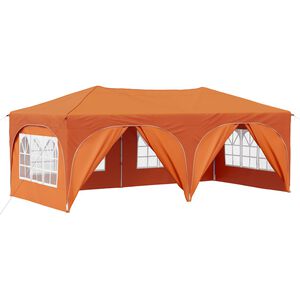 vidaXL Pop-up Juhlateltta 575 x 288 x 245 cm Oranssi Oxford-kangas